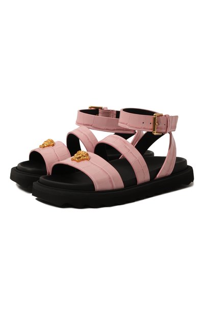 Кожаные сандалии VERSACE, арт. 1011156/1A09141/34-40