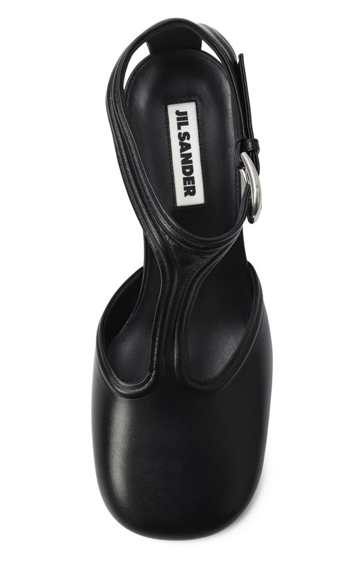 Кожаные туфли Mary Jane Jil Sander J16WM0004-P8226 Чёрный  J16WM0004-P8226 Фото 6