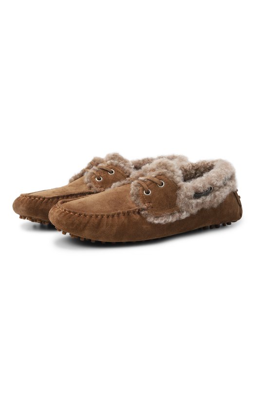 Замшевые мокасины Brunello Cucinelli MZSFG3102 Коричневый MZSFG3102