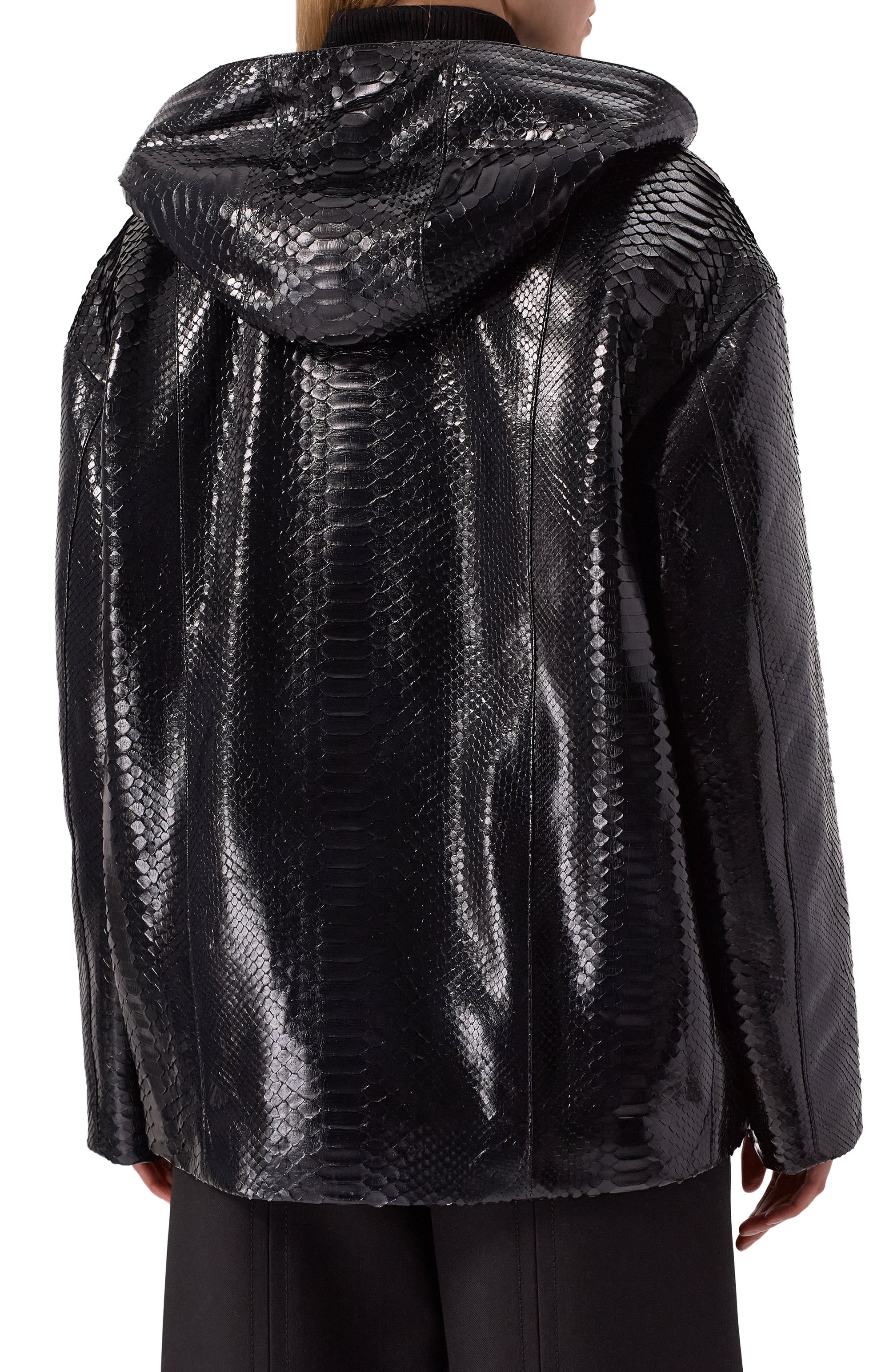 Куртка из кожи питона с подкладкой из норки MVST, арт. FEXBCK-Y420-2V/YLN055, фото 4