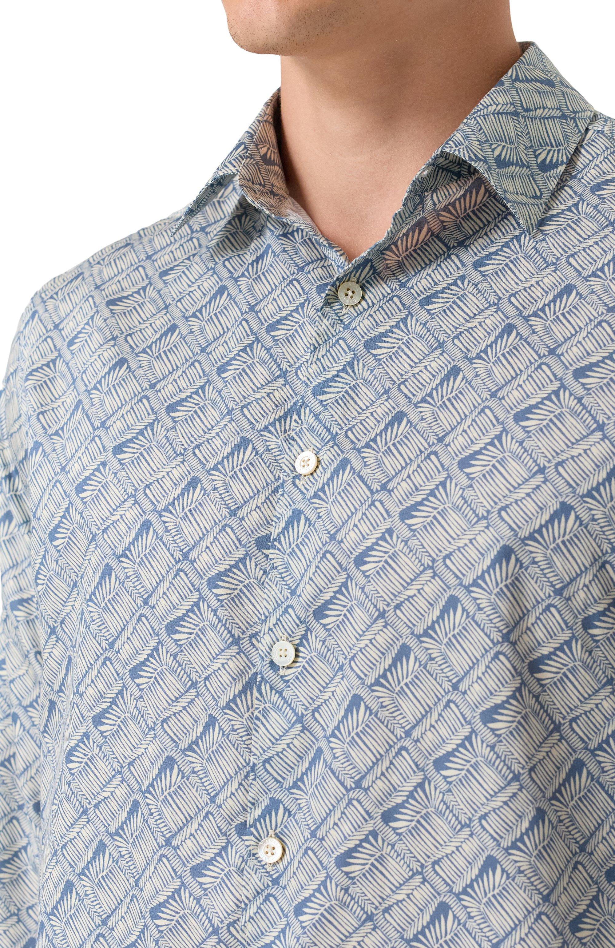 Хлопковая рубашка CANALI светло-голубого цвета по цене 45050 руб., арт. CSL7079/GL03649, фото 5 Хлопковая рубашка CANALI, арт. CSL7079/GL03649, фото 5