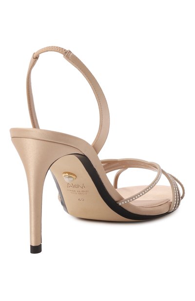 Комбинированные босоножки giusy 80 ALEVI MILANO бежевого цвета по цене 95900 руб., арт. L25SC006.0.0222X01, фото 5 Комбинированные босоножки giusy 80 ALEVI MILANO, арт. L25SC006.0.0222X01, фото 5