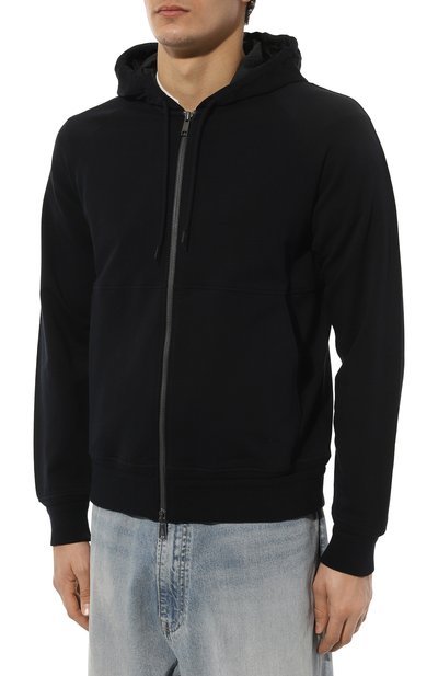 Хлопковая толстовка ZEGNA темно-синего цвета по цене 87950 руб., арт. UC553A6/C859, фото 3 Хлопковая толстовка ZEGNA, арт. UC553A6/C859, фото 3