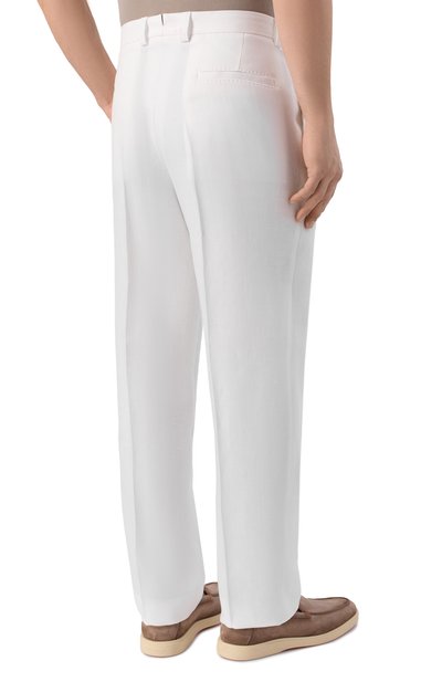 Льняные брюки BOSS CAMEL, арт. 50561375, фото 4