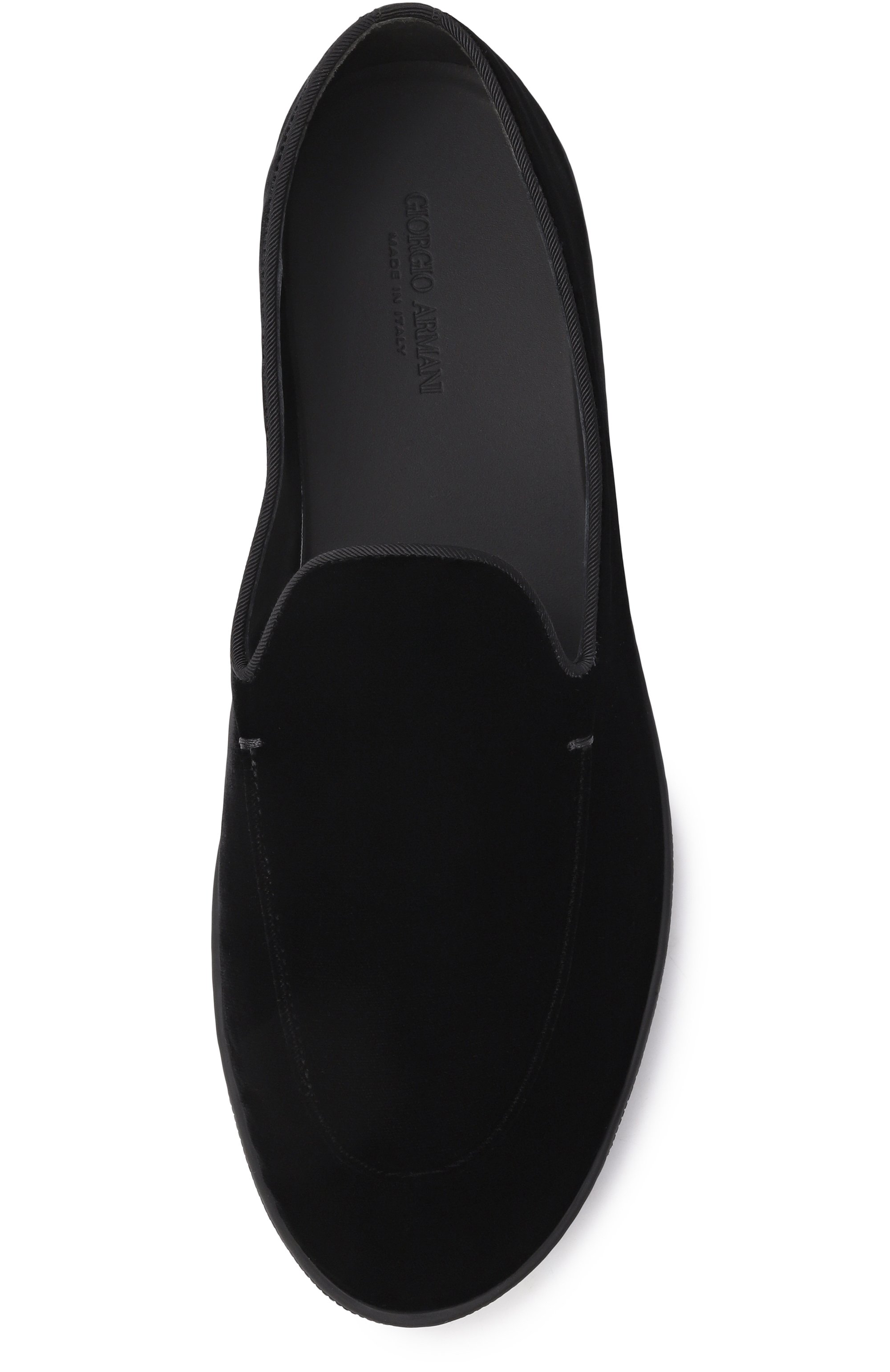 Бархатные лоферы GIORGIO ARMANI, арт. GM002211/AF20300, фото 6