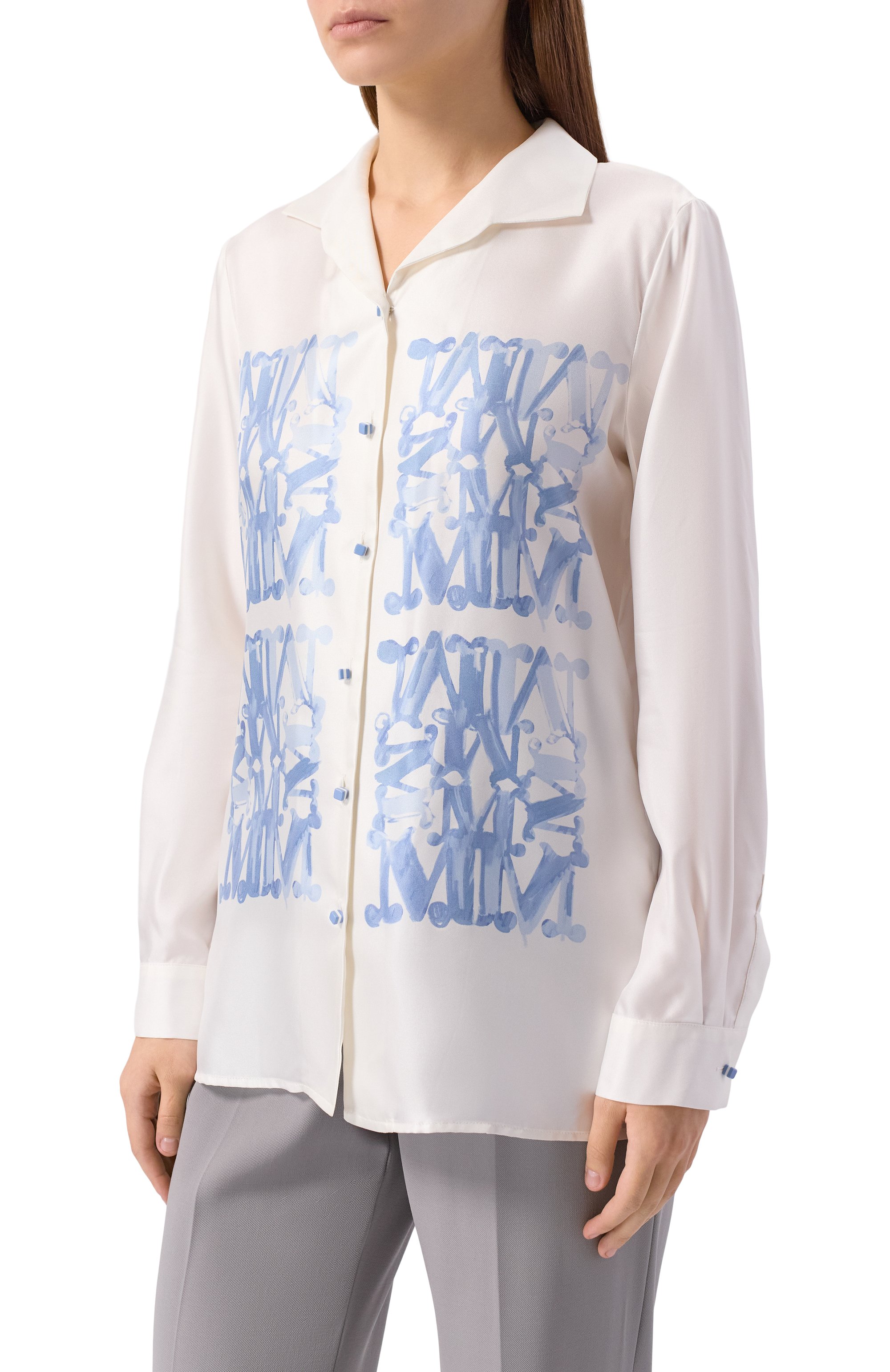 Шелковая рубашка MAX MARA, арт. NABIL, фото 3