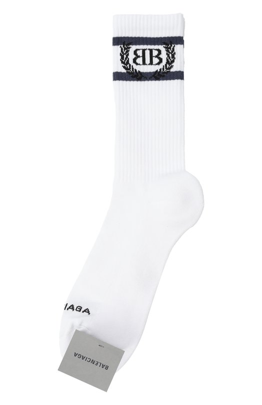 Хлопковые носки Balenciaga 829446/4F1B5 Белый 829446/4F1B5