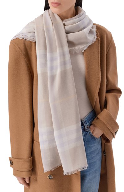 Шерстяной палантин BURBERRY, арт. 8110469, фото 2