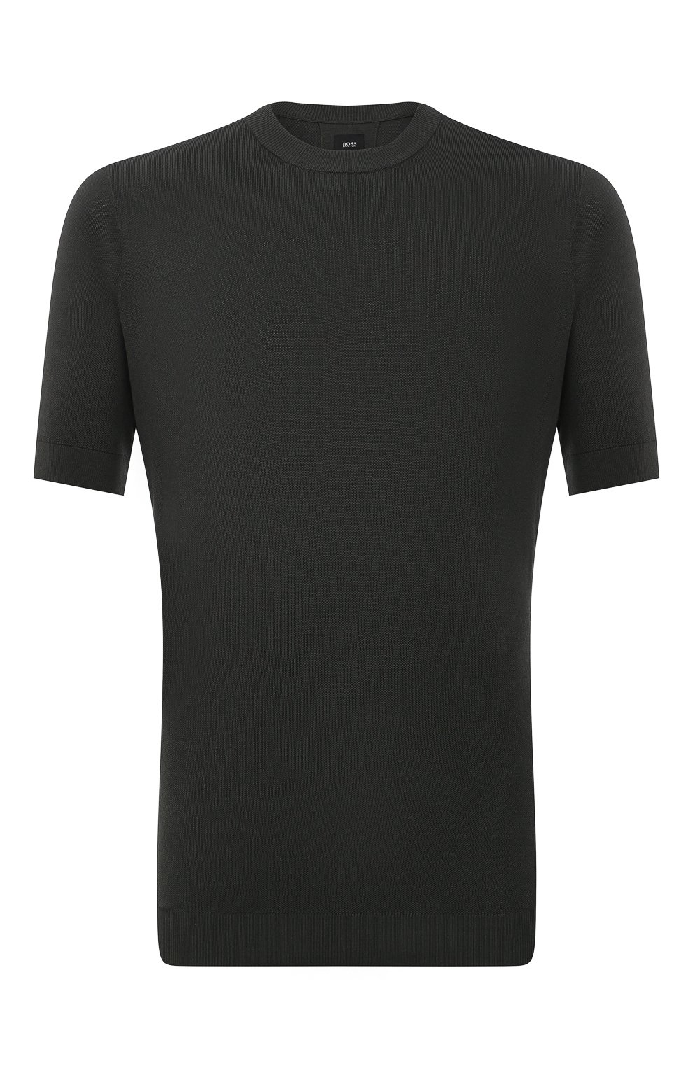 Джемпер из вискозы и шелка BOSS темно-зеленого цвета по цене 22150 руб., арт. 50452431, фото 1 Джемпер из вискозы и шелка BOSS, арт. 50452431, фото 1