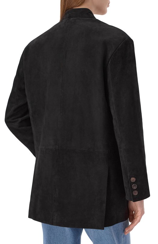 Замшевый жакет Addicted AS1004-1 Чёрный  AS1004-1 Фото 4