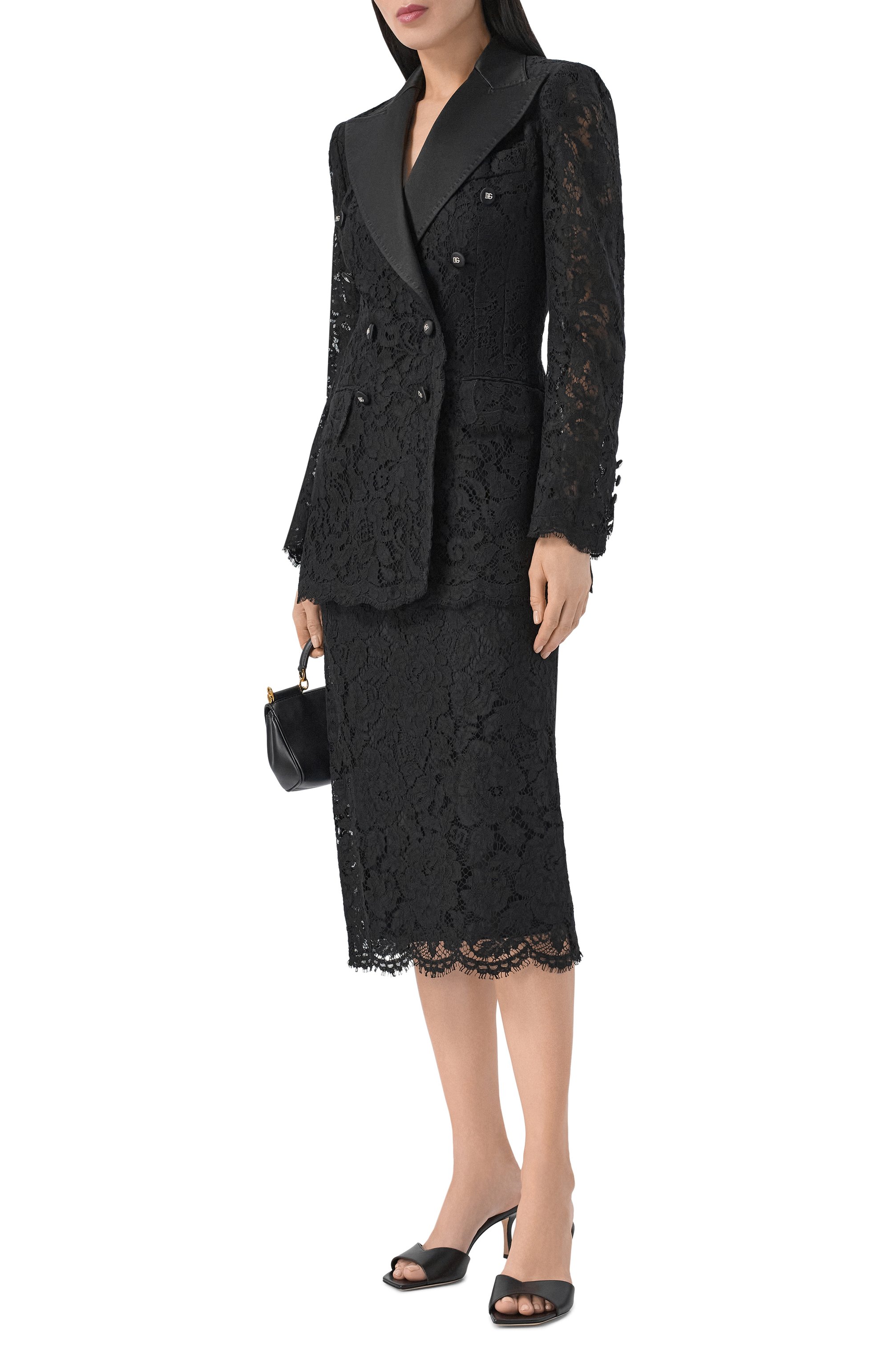 Жакет из хлопка и вискозы DOLCE & GABBANA, арт. F29TRT/HLMTB, фото 2