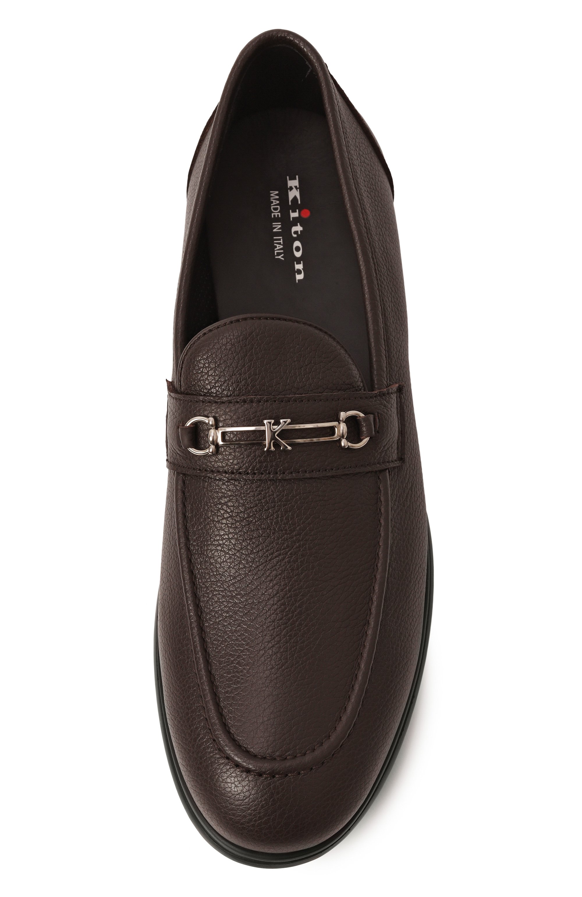 Кожаные лоферы KITON, арт. USSA316N0109808, фото 5