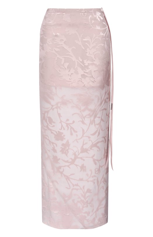Юбка из вискозы и шелка Ann Demeulemeester B0010457/FA715 Розовый B0010457/FA715