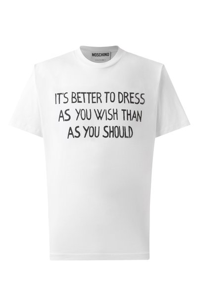 Мужская хлопковая футболка MOSCHINO, арт. J0716/0241