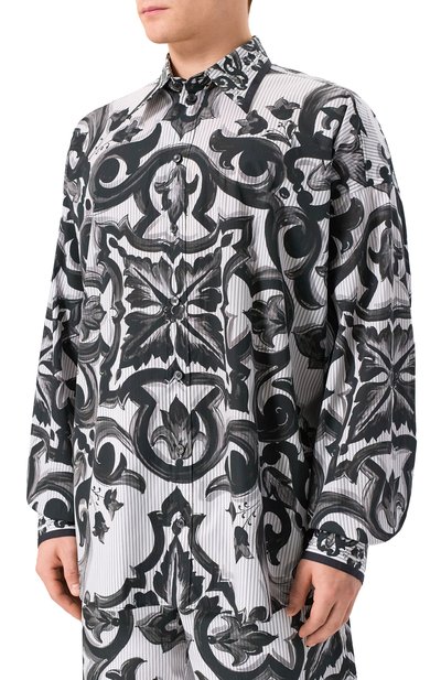 Хлопковая рубашка DOLCE & GABBANA, арт. G5NM6T/GJ618, фото 3