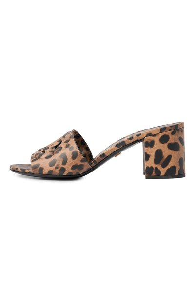 Кожаные мюли bianca 60 DOLCE & GABBANA леопардового цвета по цене 107000 руб., арт. CR1996/A0426, фото 4 Кожаные мюли bianca 60 DOLCE & GABBANA, арт. CR1996/A0426, фото 4