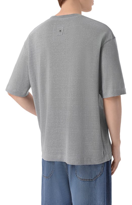 Футболка изо льна и хлопка White Sand 26SU40/657 Серый  26SU40/657 Фото 4