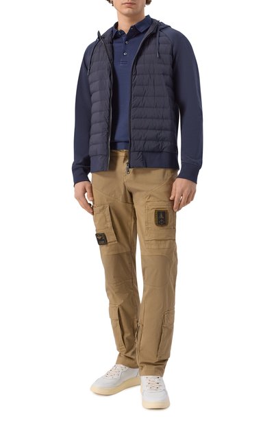 Хлопковое поло DUNO темно-синего цвета по цене 19950 руб., арт. N0VUS/BARZI, фото 2 Хлопковое поло DUNO, арт. N0VUS/BARZI, фото 2