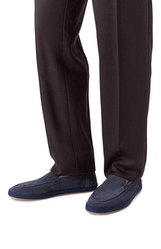 Замшевые эспадрильи Doucal's DU3428MALNUY009B Синий  DU3428MALNUY009B Фото 3