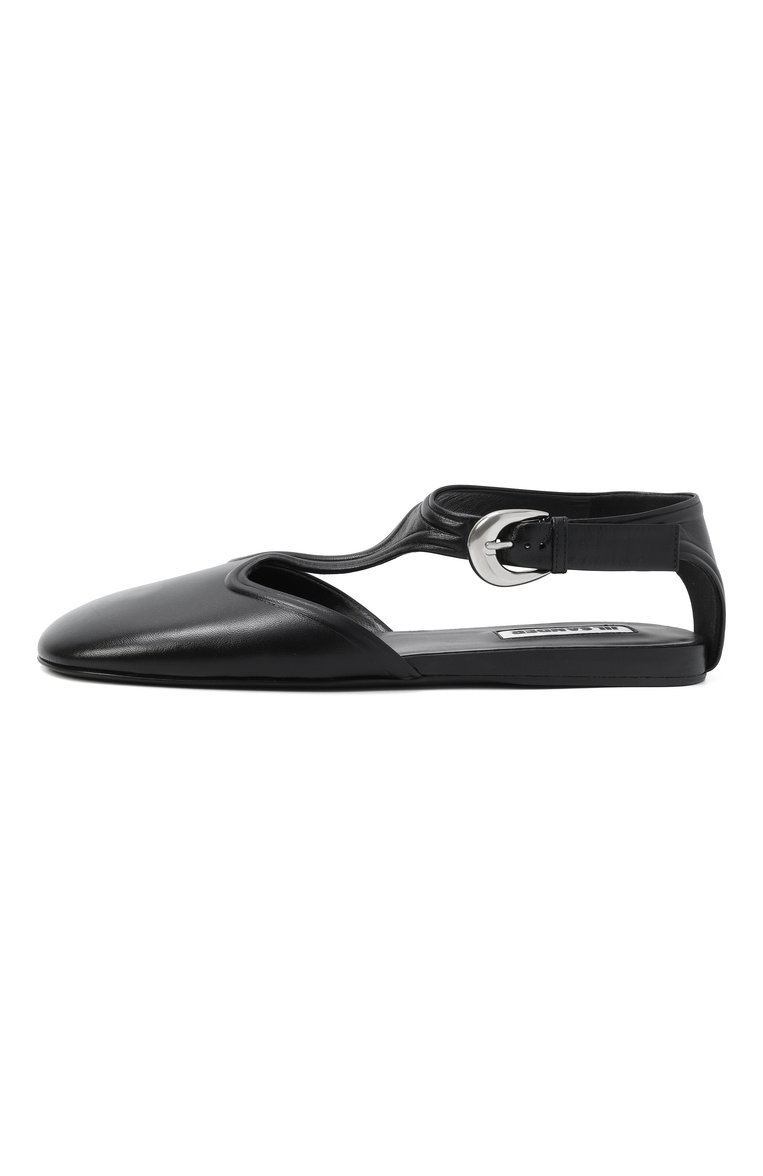 Кожаные балетки mary jane JIL SANDER, арт. J16WP0131-P8226, фото 1