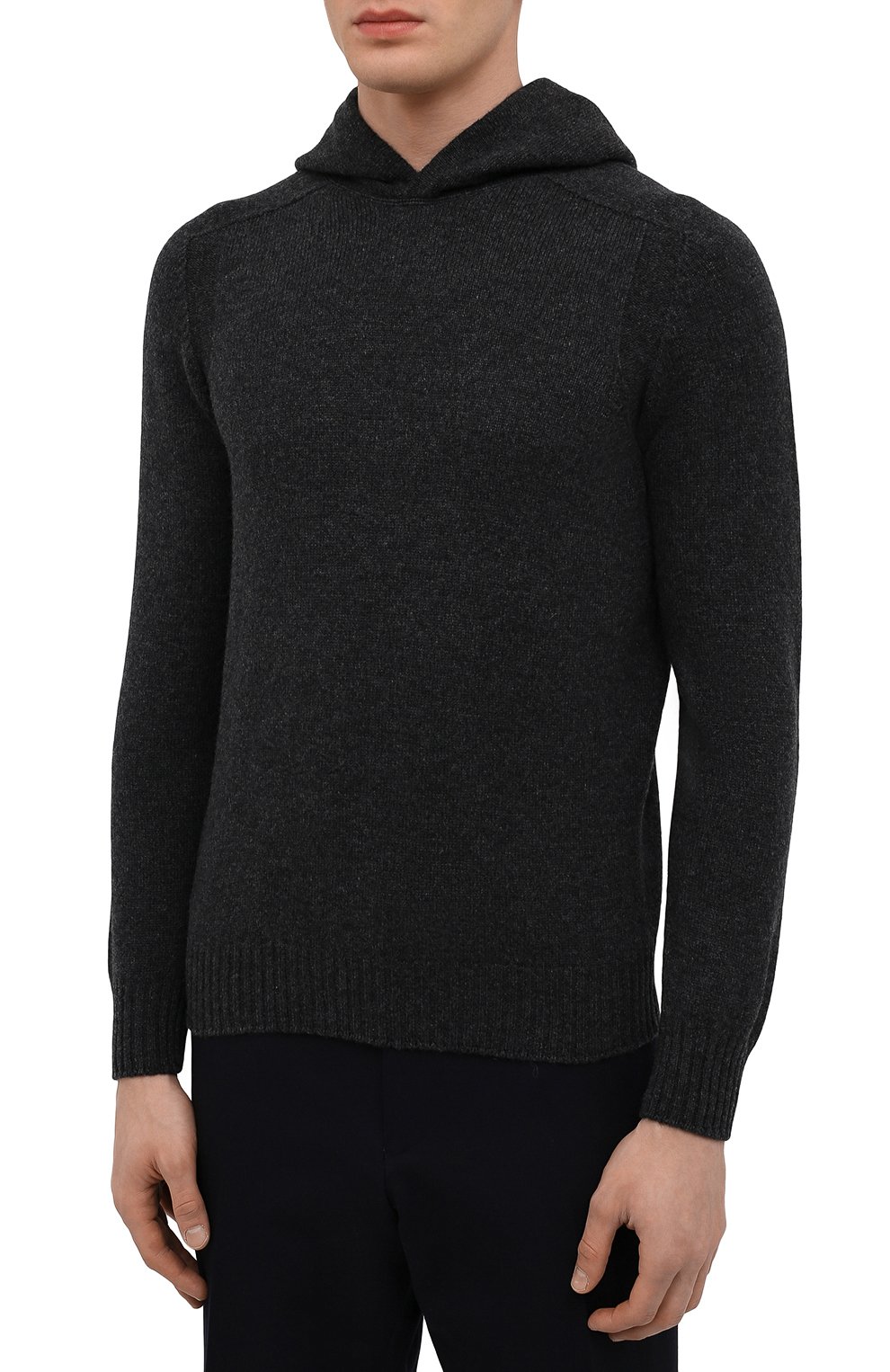 Шерстяное худи GRAN SASSO темно-серого цвета по цене 29750 руб., арт. 24122/25024, фото 3 Шерстяное худи GRAN SASSO, арт. 24122/25024, фото 3