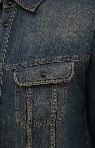 Джинсовая рубашка SAINT LAURENT, арт. 663652/Y240A, фото 5