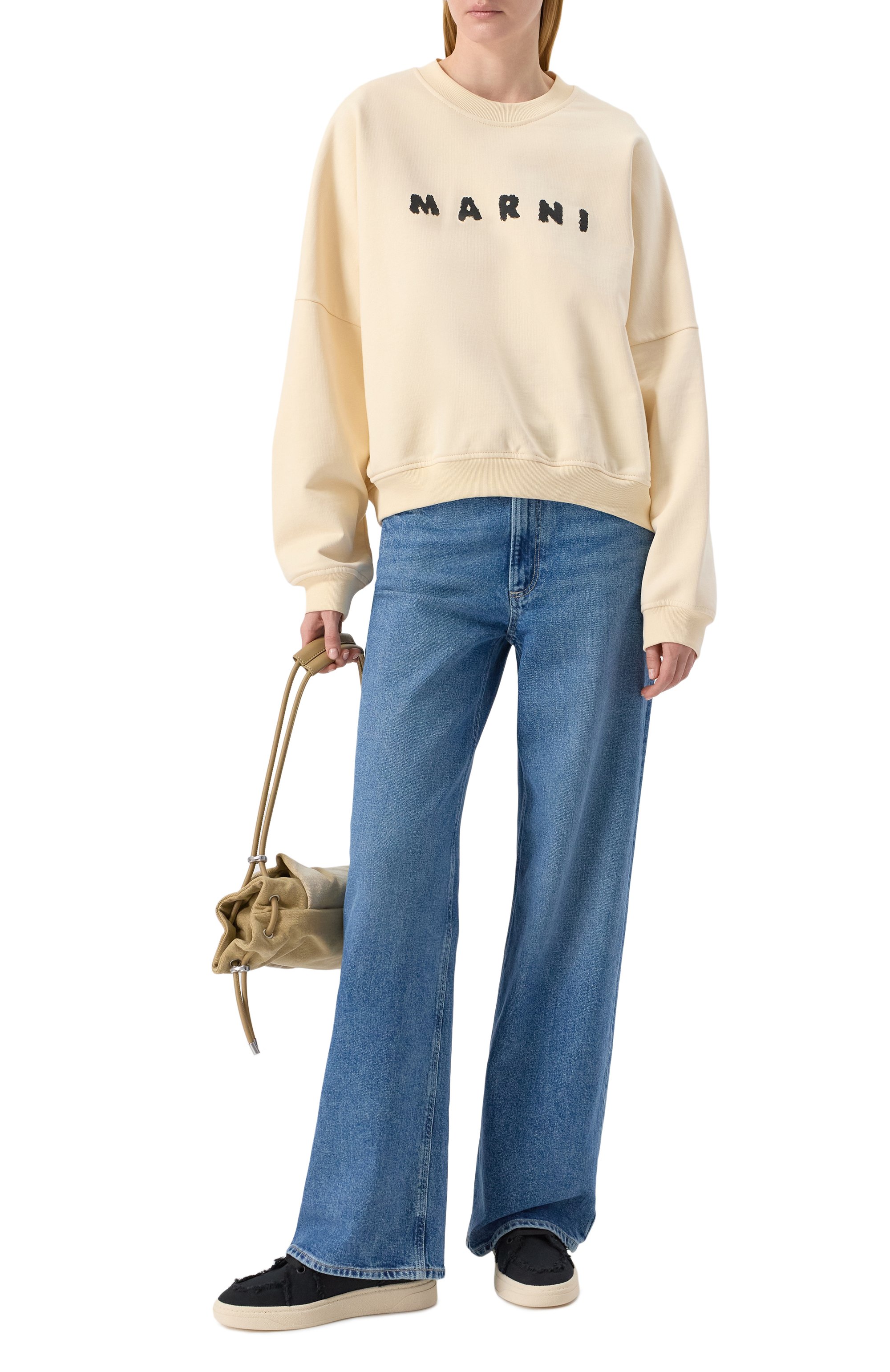 Хлопковый свитшот MARNI, арт. FLJE0185P7/USCX43, фото 2