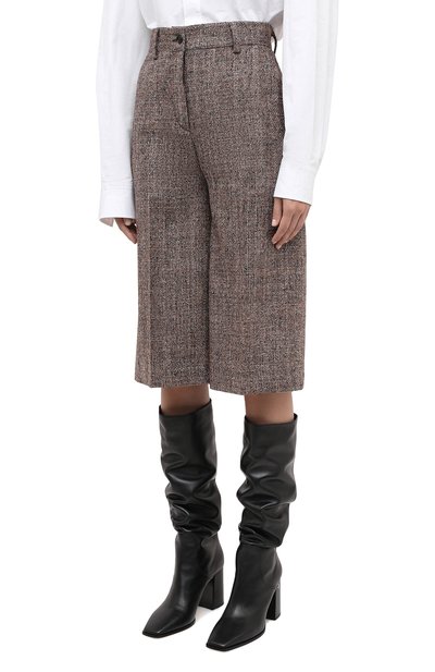 Шерстяные шорты KITON коричневого цвета по цене 109500 руб., арт. D50102K05T27, фото 3 Шерстяные шорты KITON, арт. D50102K05T27, фото 3