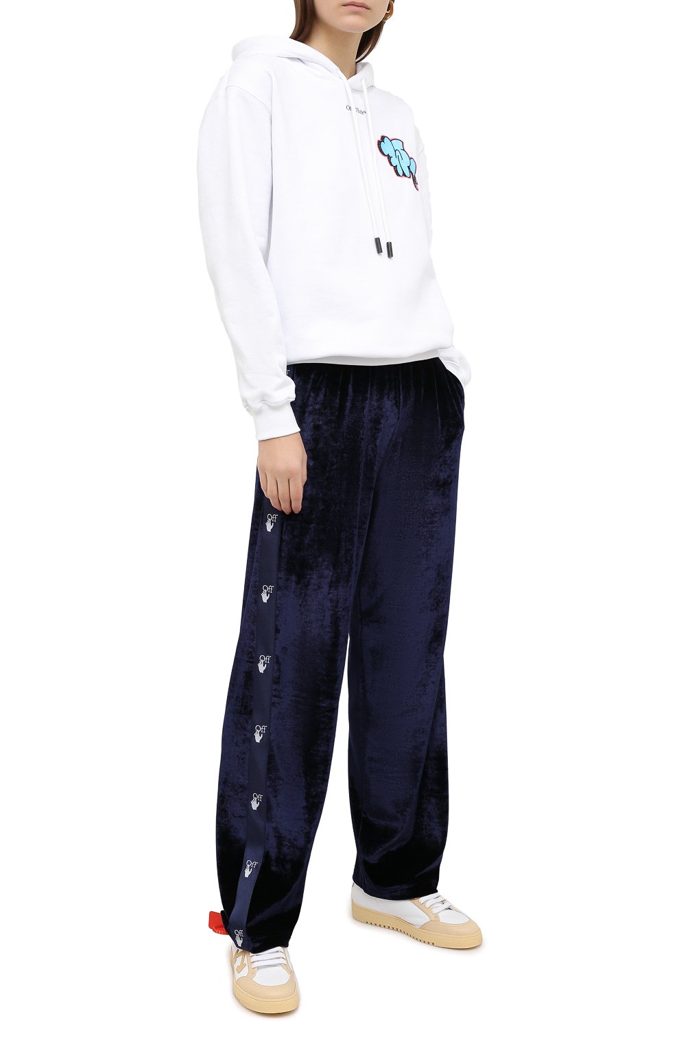 Хлопковое худи OFF-WHITE белого цвета по цене 67100 руб., арт. 0WBB032F20JER0010184, фото 2 Хлопковое худи OFF-WHITE, арт. 0WBB032F20JER0010184, фото 2