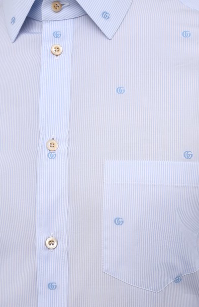 Хлопковая рубашка GUCCI, арт. 673494/ZAHJ0, фото 5