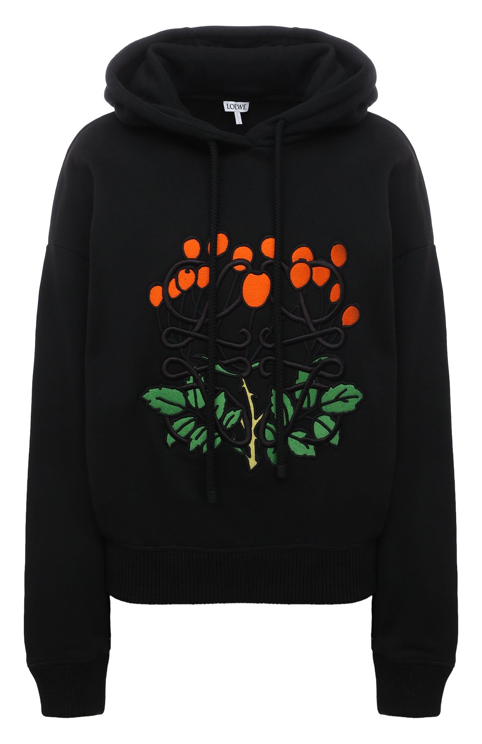 Худи herbarium LOEWE черного цвета по цене 108500 руб., арт. S800Y25X01, фото 1 Худи herbarium LOEWE, арт. S800Y25X01, фото 1