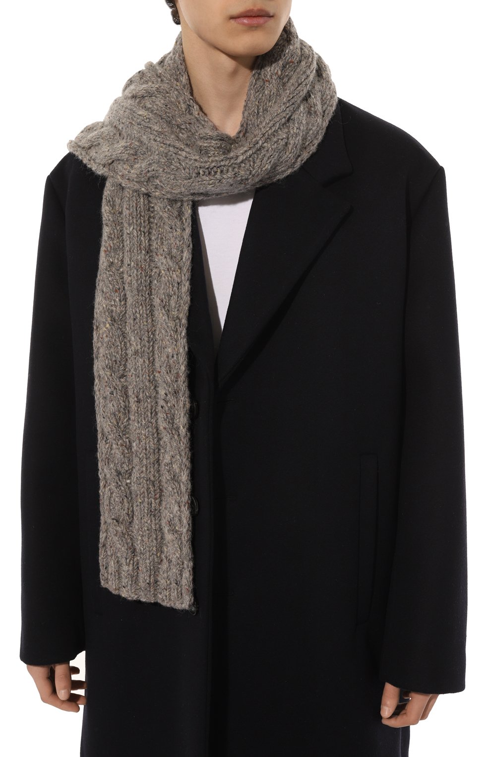 Шерстяной шарф PRADA, арт. UMS379-1XSQ-F0031-202, фото 2