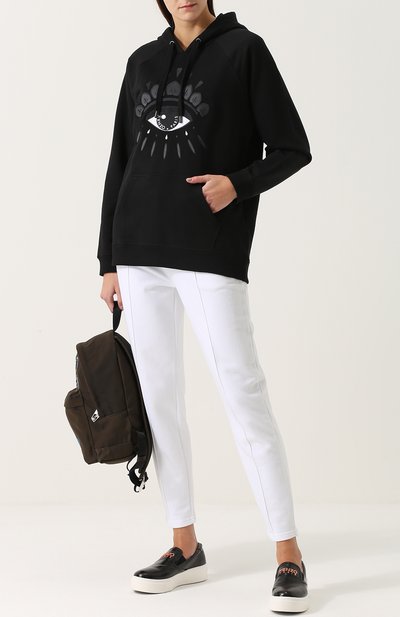 Хлопковая толстовка с капюшоном и вышивкой KENZO, арт. F762SW8834XC, фото 2
