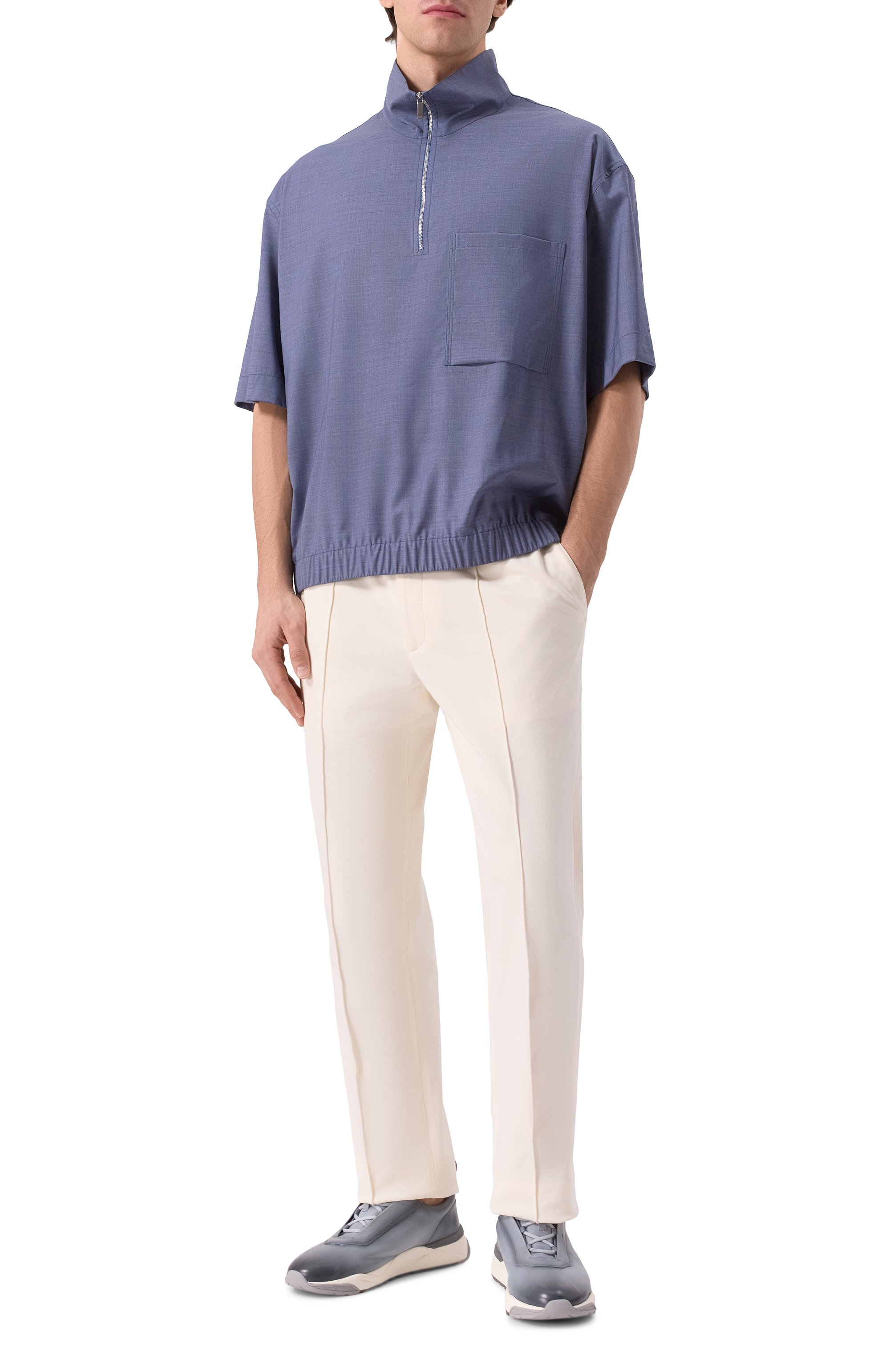 Кожаные кроссовки innova SANTONI, арт. MBIG22027BGRTG0N, фото 2