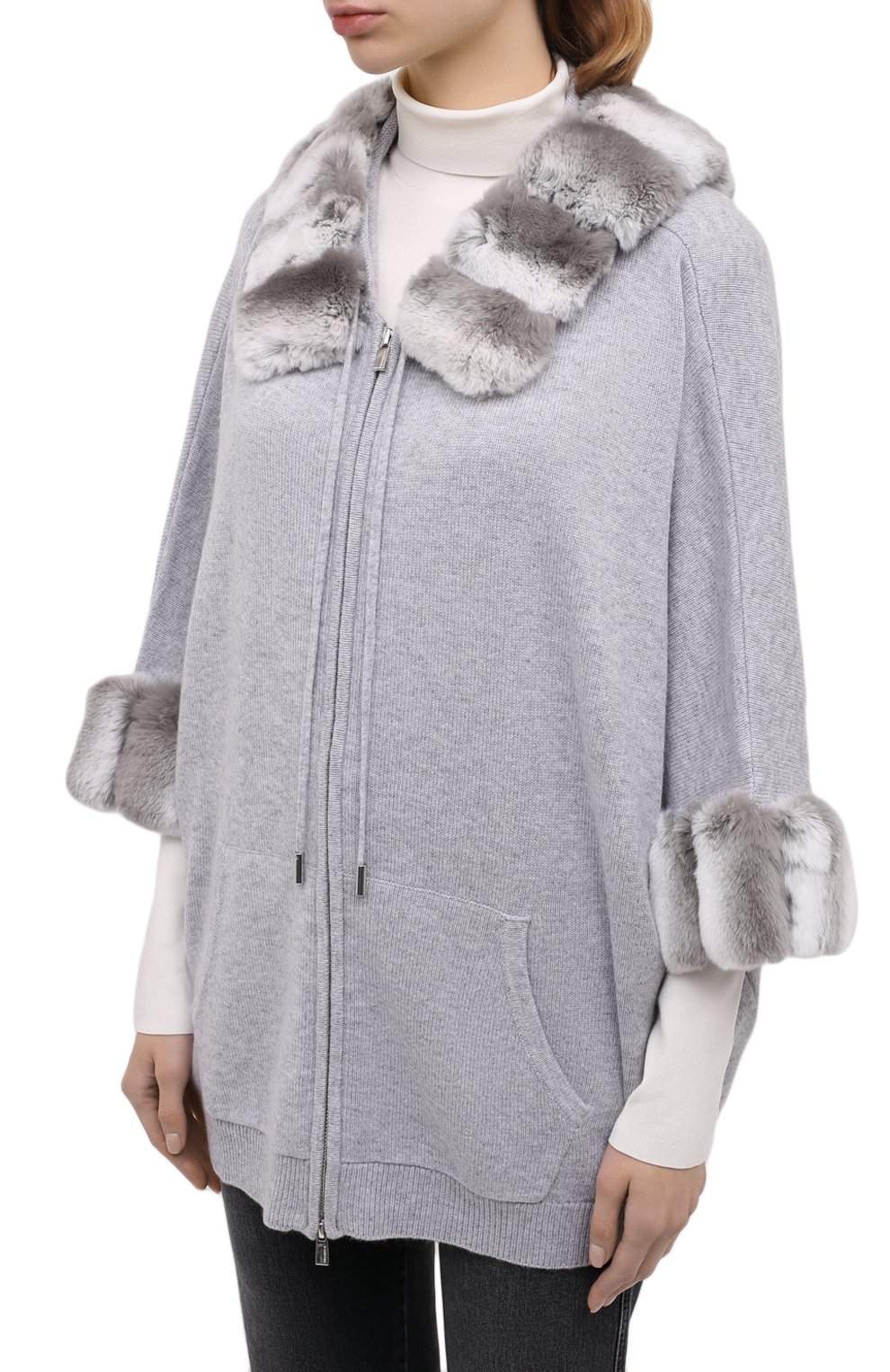 Кардиган с меховой отделкой MAX AND MOI, арт. H20GICAR, фото 3