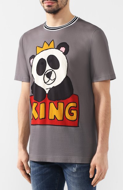 Хлопковая футболка DOLCE & GABBANA, арт. G8HV4T/HH7HU, фото 3