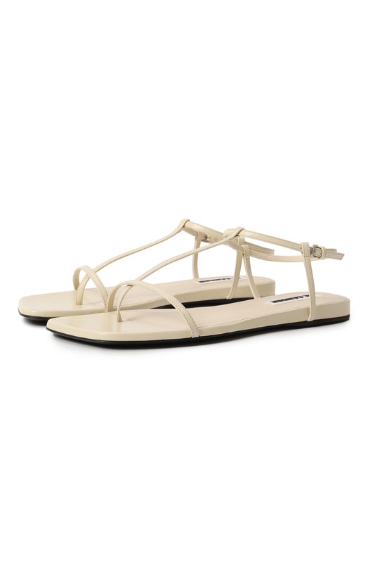 Кожаные сандалии Jil Sander J15WP0169/P8389 Кремовый J15WP0169/P8389