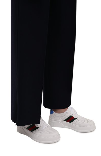 Кожаные кеды chunky b GUCCI, арт. 670415/UPG10, фото 3