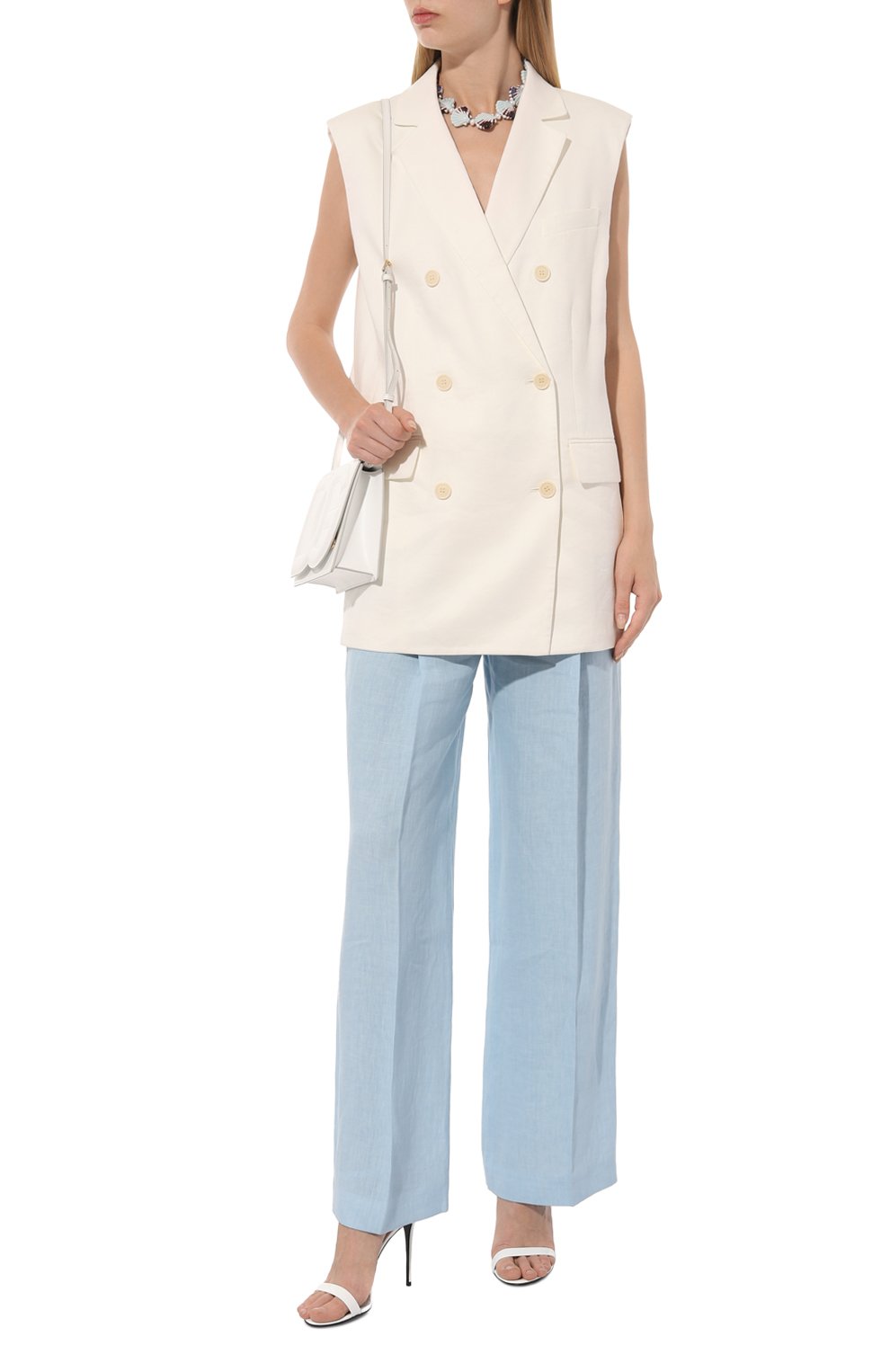 Жилет изо льна и вискозы THEORY, арт. 00403101, фото 2