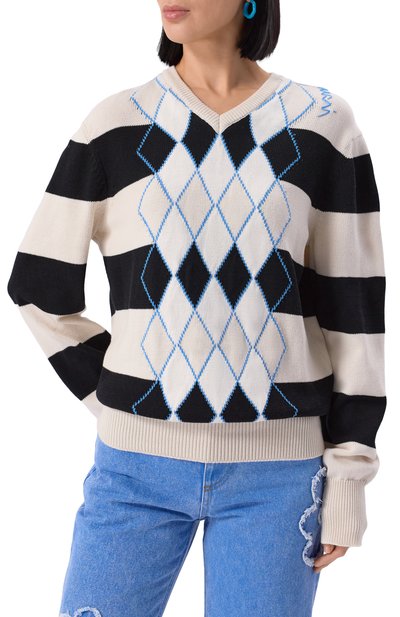 Хлопковый пуловер MARNI, арт. CVMD0151Q0/UFC657, фото 3