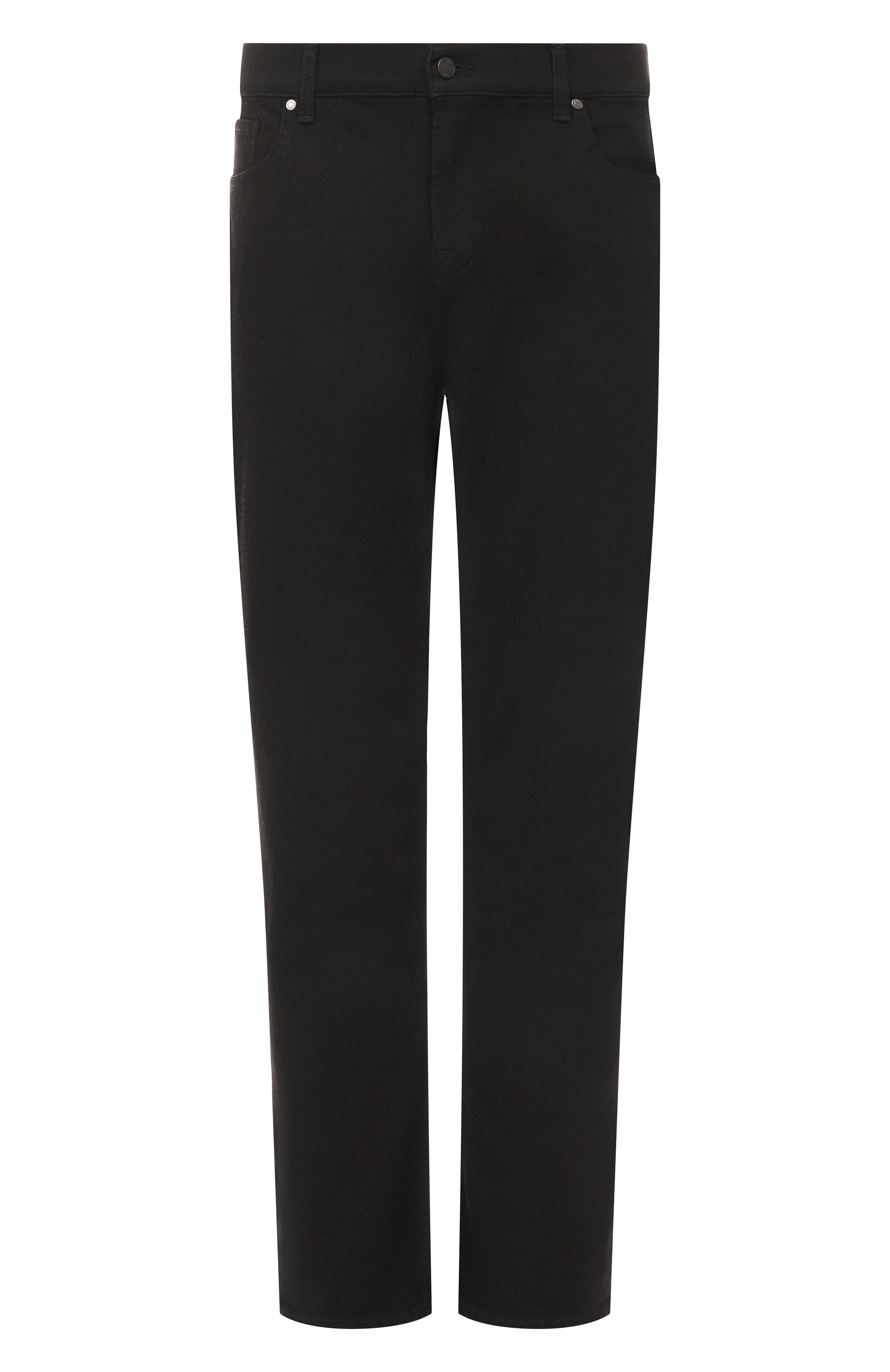 Джинсы standard 7 FOR ALL MANKIND черного цвета по цене 29150 руб., арт. 7T519B82-LPB, фото 1 Джинсы standard 7 FOR ALL MANKIND, арт. 7T519B82-LPB, фото 1