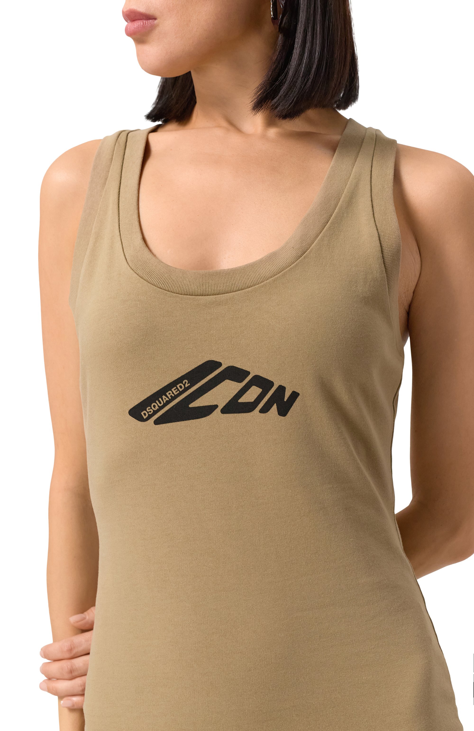 Хлопковое платье DSQUARED2, арт. S80CT0045/D20033, фото 5