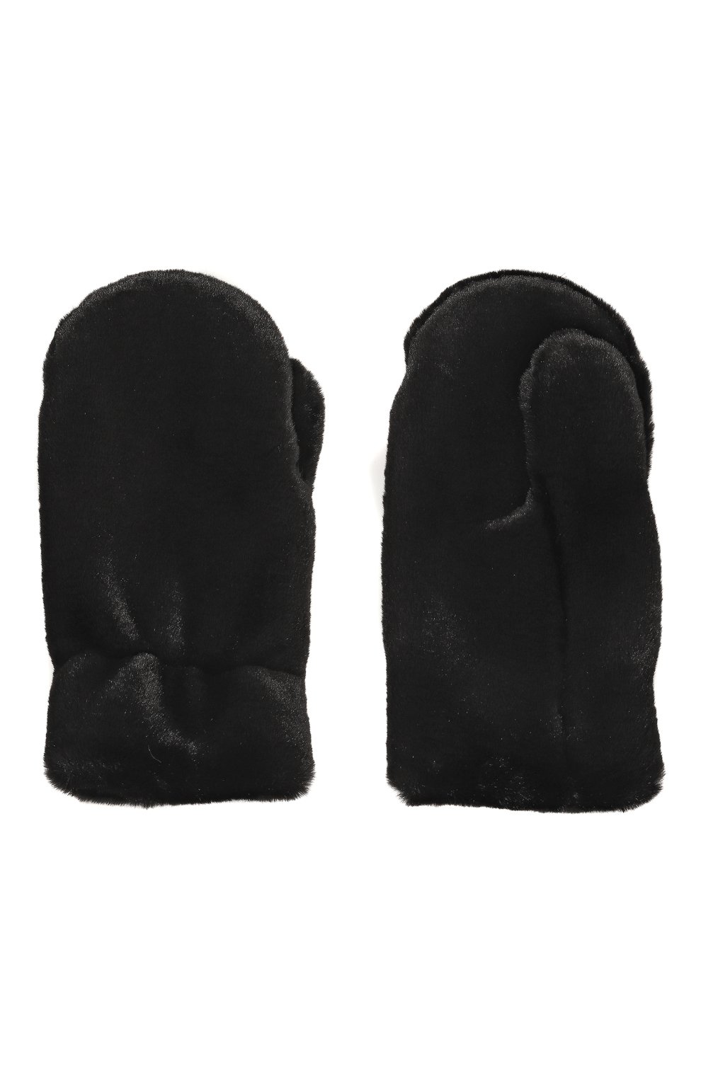 Варежки SASHA KIM черного цвета по цене 9500 руб., арт. УТ-00001524, фото 2 Варежки SASHA KIM, арт. УТ-00001524, фото 2