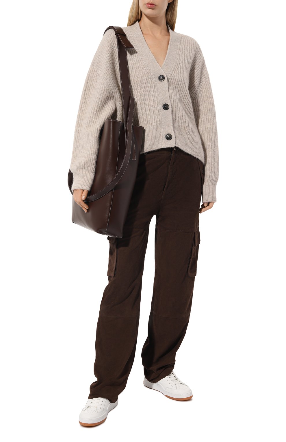 Кардиган CLOSED серого цвета по цене 35150 руб., арт. C96059-98I-22, фото 2 Кардиган CLOSED, арт. C96059-98I-22, фото 2