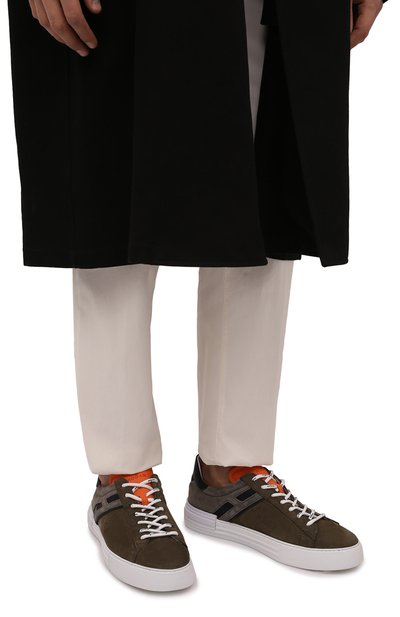 Кожаные кеды HOGAN, арт. HXM5260CW00R3G, фото 3