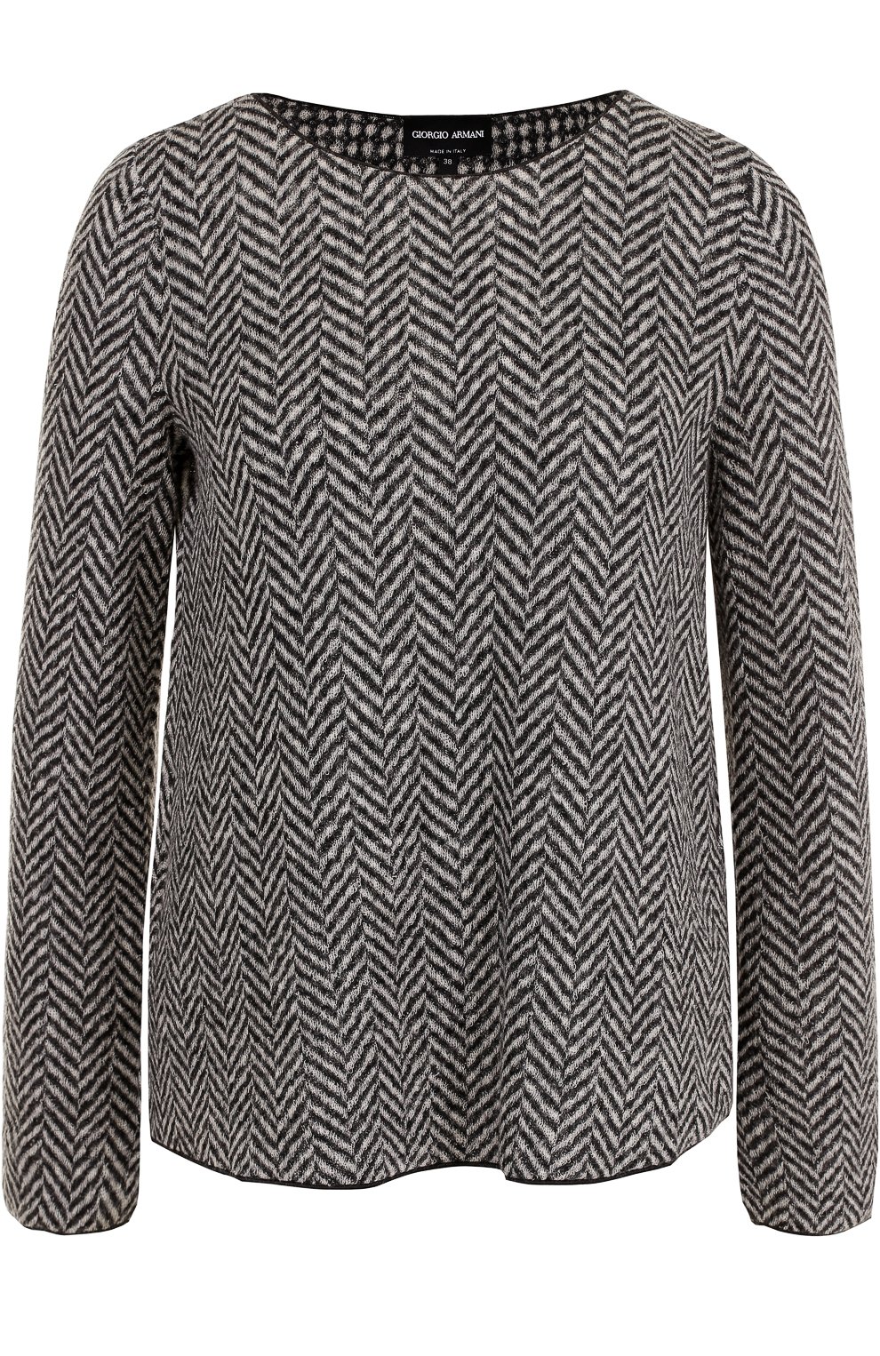 Шерстяной пуловер GIORGIO ARMANI разноцветного цвета по цене 87250 руб., арт. 6YAM71/AJEHZ, фото 1 Шерстяной пуловер GIORGIO ARMANI, арт. 6YAM71/AJEHZ, фото 1