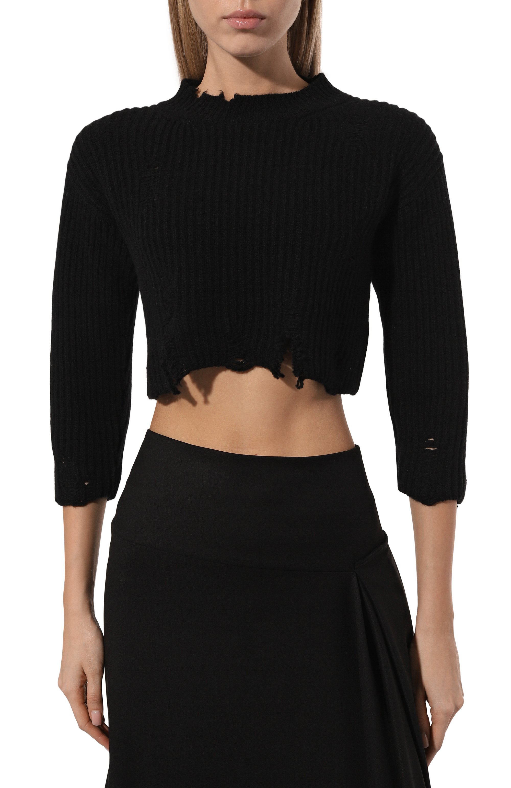 Шерстяной свитер ANN DEMEULEMEESTER, арт. 2402-W-KN34-KN048-099, фото 6