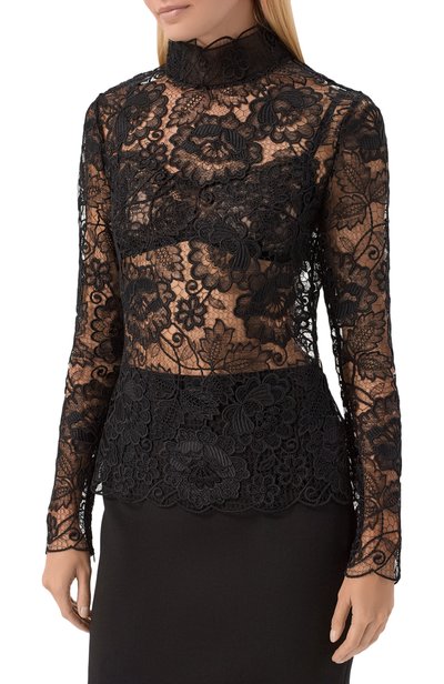 Топ ELIE SAAB черного цвета по цене 208000 руб., арт. T0435NF26/LA011, фото 3 Топ ELIE SAAB, арт. T0435NF26/LA011, фото 3