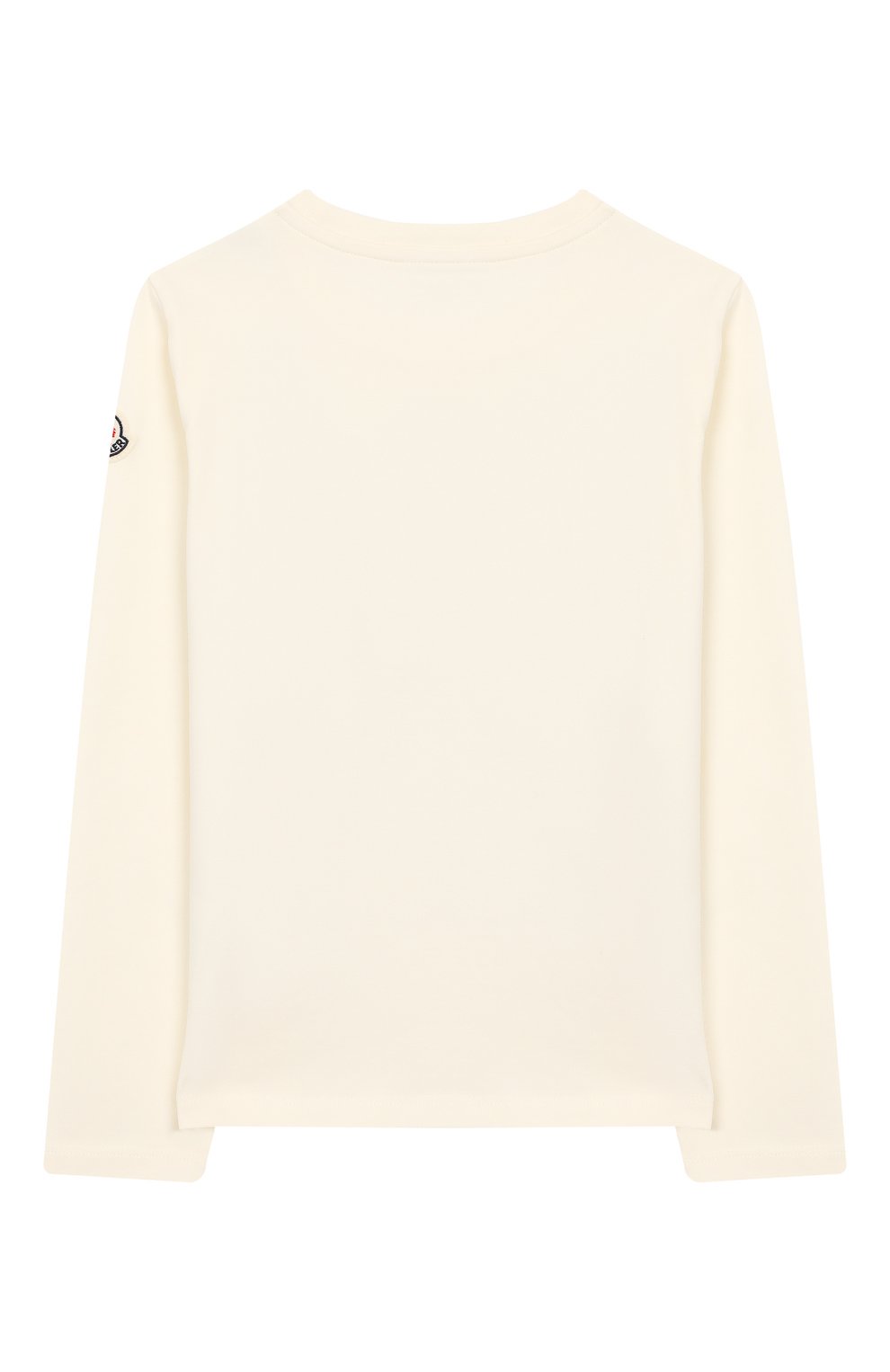 Хлопковый лонгслив MONCLER ENFANT белого цвета по цене 18500 руб., арт. E2-954-80741-50-87275/8-10A, фото 2 Хлопковый лонгслив MONCLER ENFANT, арт. E2-954-80741-50-87275/8-10A, фото 2