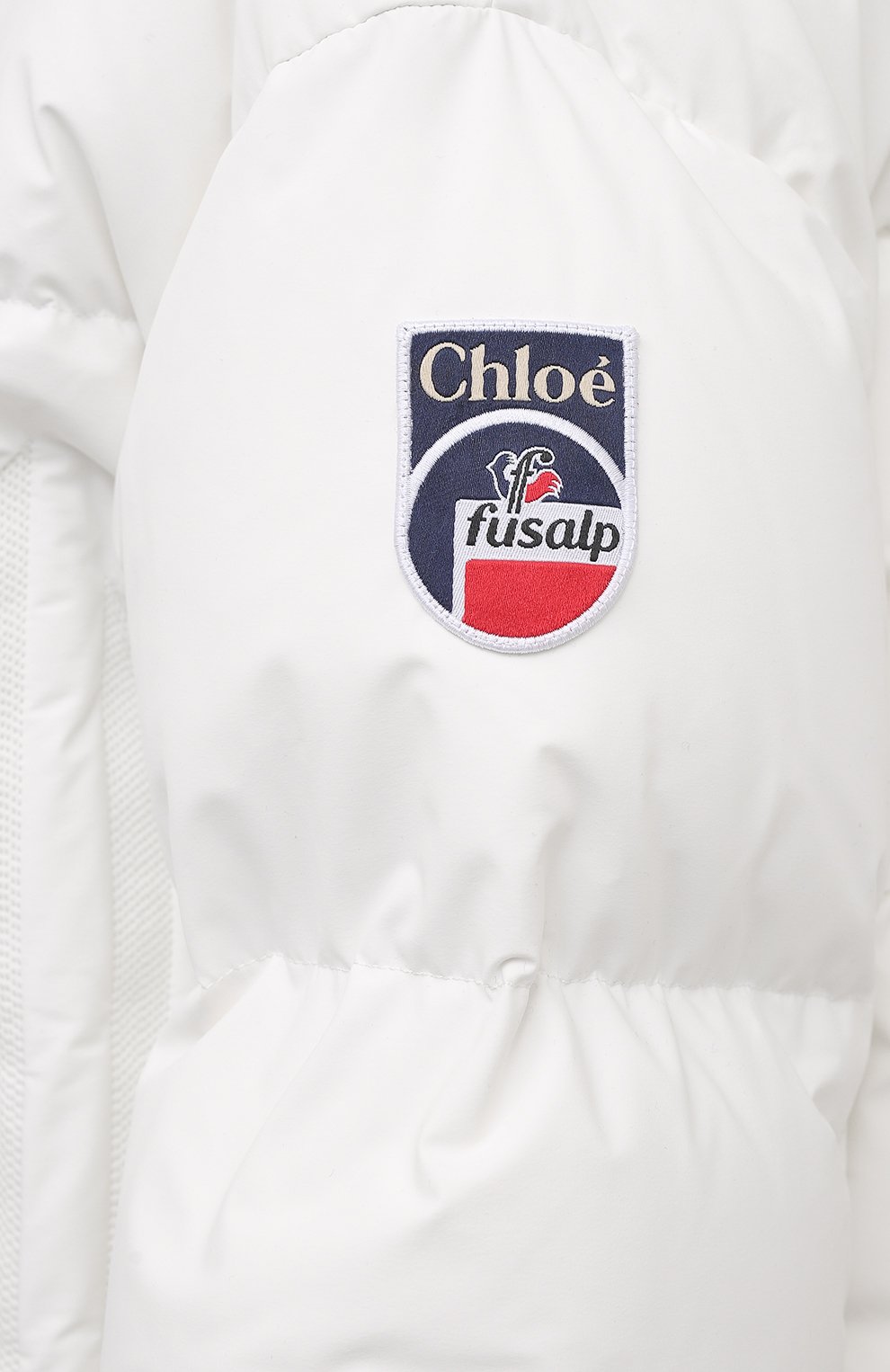 Пуховая куртка chloé x fusalp CHLOÉ белого цвета по цене 229500 руб., арт. Y1033, фото 5 Пуховая куртка chloé x fusalp CHLOÉ, арт. Y1033, фото 5